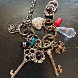 🥳Key Flower Etc Charm Necklace